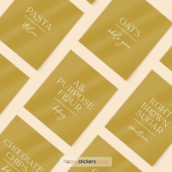 36 Labels • Luxes Minimalist Pantry for Kitchen • Organization Labels For Pantry - Picture 11 of 17